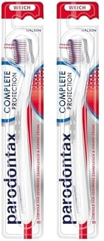 Parodontax Complete Protection - Cepillo de dientes suave para dientes fuertes y encías sanas, 1 unidad (Paquete de 2)