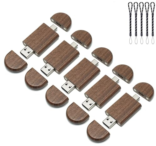 Yaxiny 32 GB USB C Speicherstick USB C Flash Drive USB 2.0 Stick High Speed Typ C Laufwerk Dual OTG Pen Drive Ahorn Holz für TV, Auto, Smartphones, PC, Laptop