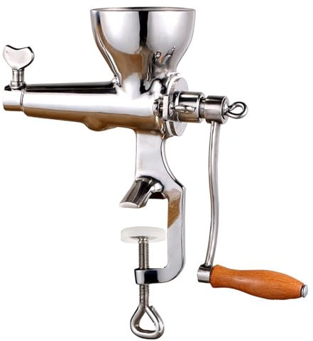 WJUHYGTF Spremiagrumi Manuale Pressa per Erba, A Mano Frutta Lime Pomodori Bacche Verdure Foglia di Erba Grano,Argento