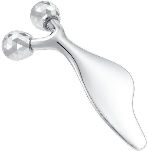 Gesichtsroller-Massagegerät - verbessert den Teint, entfernt Augenfalten, 3D-Metall-Gesichtsmassagewerkzeug – erhöht die Festigkeit und Anti-Aging, Gesichtsroller strafft und strafft das Hautbild.