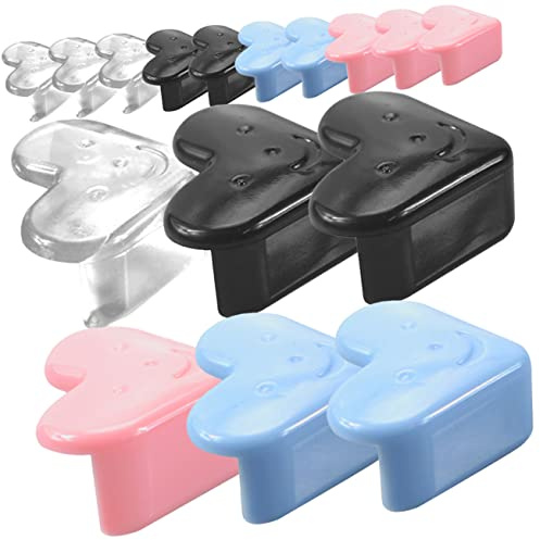 ifundom Protezioni Angolari Pvc 16pezzi Forma a Cuore per Mobili e Armadi Antiurto Adesive