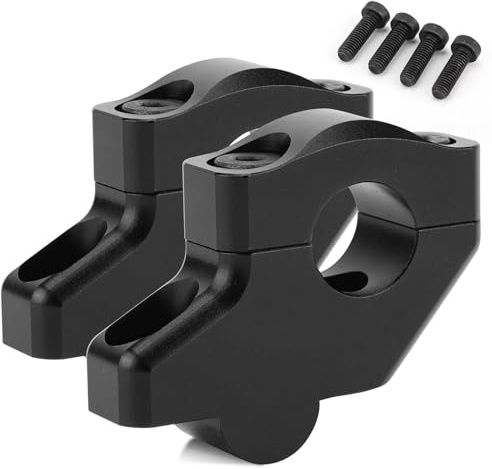 Handlebar Riser Bar Mount Handle Clamp Motorcycle Offset Handlebar Mount Clamp Risers Fit Accessory For Honda for REBEL CMX 250 300 500 1100 2017-2021(Blackone)