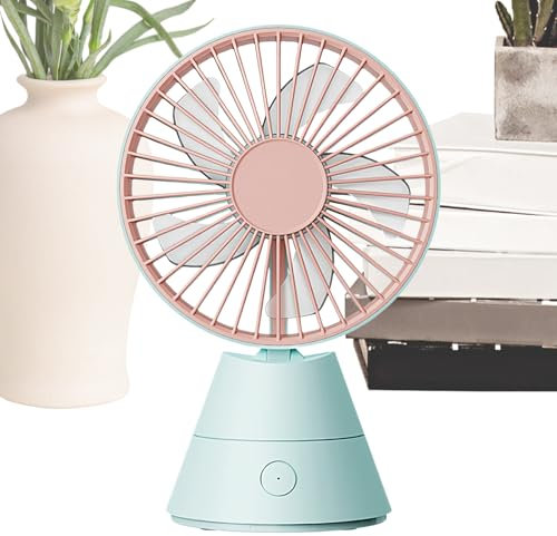 Ventilatore USB da scrivania, dispositivo di raffreddamento da tavolo, 3 impostazioni di velocità, design leggero e portatile, motore silenzioso, ideale per tavoli da picnic, comodità, viaggi in