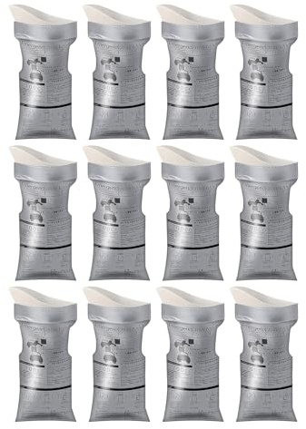 Sacchetti per urina compatti, 12 pezzi, 700 cc, disponibili usa e getta, resistenti alle perdite, portatili, per viaggi, autoportanti, campeggio, uomini, donne, vomito, emergenza B 12 pezzi