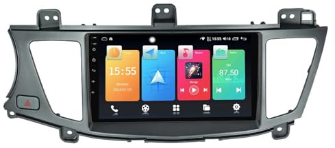 DPBXQ 9 Android 12 2 Din Autoradio Bluetooth Main Libre avec pour Kia Cadenza K7 2011-2012 Poste Radio Voiture Soutient USB FM AM Carplay HD Multi-Touch Écran,K1 4 Core WiFi 1G+16G