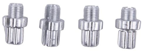 Kivivaka 4er-Pack M10 Aluminiumlegierung Bremshebel Einstellschraube für Fahrradbremsen, 26 x 10 mm, kompatibel mit Standard-Bremsgriffen, Silber