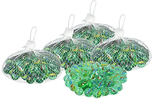 com-four® 255 glaskulor, dekorativa glasstenar pyssel, fyllning, kulor för vaser akvarier DIY, bordsdekoration inomhus utomhus (255 stycken - kulor)