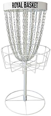 Viking Discs Royal Basket Disc Golf Basket Alto 143 cm Approvato dalla PDGA per Le Competizioni B-Tier - 24 Catene in Due File, Forte e Stabile