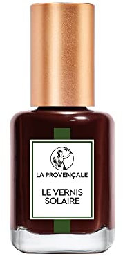 La Provençale Maquillage - Le Vernis Solaire - Vernis à Ongles Longue Tenue - Enrichi en Huile d'Olive Bio AOP Provence - Fini Brillant Laqué - Teinte : Prune Valensole (420)