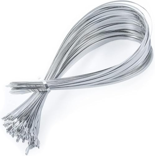 Edelstahl Kabelbinder 100 Stück, 700mm*4,6mm (V2A), Metall Kabelbinder Stark, Hitzeschutzband Befestigung, Zaunbau, Kabelmanagement.