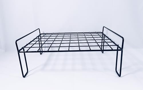 Genérico MADA Rejilla de reposteria KELAA, apilable para Ahorrar Espacio resitentes, para Pasteles, Galletas, bizcochos, etc. Fabricado en España (Negro)