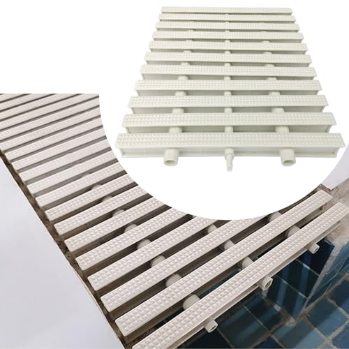 Rejilla De Desbordamiento De Drenaje De Piscina, Rejilla Plástica Del Agua, Rejilla De Desbordamiento De Canalones, Rejilla Rectangular Para Drenaje De Cubierta De Piscina ( Color : 7.8x39.3in , Size