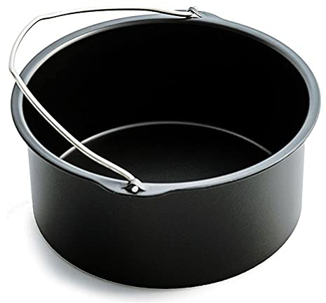 Joyivike Tortiera Apribile 20 Cm 18 Cm 17 Cm, Teglie da Forno Rotonda, Tortiera Tonda Alta Acciaio al Carbonio, Rivestimento Antiaderente Teglie per Dolci con Fondo Rimovibile, Nero