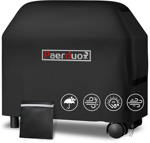 Grillabdeckung Wetterfest Gasgrill Abdeckplane 420D Oxford BBQ Grill Abdeckung Wasserdicht, Winddicht, UV-Beständiges, Reißfest (140 * 65 * 120cm)