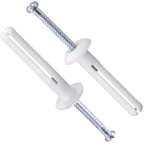 Wensilon 1/4x2Plastic Hammer Drive Nail in Anchor (100 per Box) Cement hammering Anchors