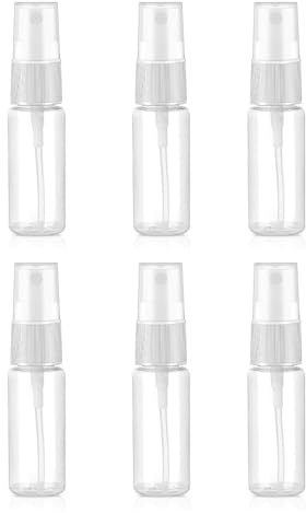 TPZORJX Lot de 6 flacons pulvérisateurs – Récipient vaporisateur transparent vide en plastique à brume fine pour voyage, liquide, cosmétiques, nettoyage, soins personnels,parfum (20 ml)