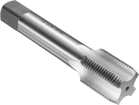 QUARKZMAN Tarauds à Main, 1-1/4-12 UNF 2B Taraud Finisseur Américain à droit en Acier Rapide HSS6542, Tarauds et filières Durables pour Outil Taraudage Vis Réparation Bricolage