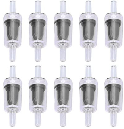 Respicefinem 10 Pcs Check Valve 4mm PP Air Pump Aquarium One Way Water Stop Check Valve for Fish Tank Black PP Plastic Wear and Durable Strong Pressure Good Thermal Performance (4mm black)