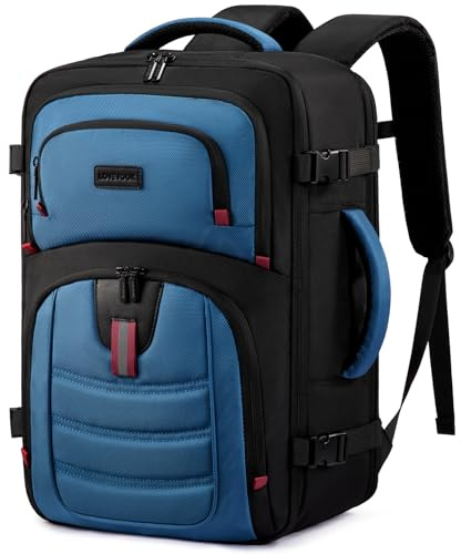 LOVEVOOK 40L Travel Backpack for Men, Airline Approved Carry On Luggage with 3 Packing Cubes, TSA Overnight Bags, Waterproof Personal Item Bag, Weekender Essentials Backpacks fits 17.3 Laptop