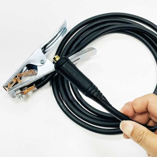 Morsetto per saldatrice al plasma da 300 A, in rame, compatibile con lunghezze opzionali, 2 m, 4 m, 5 m, per 10 cavi quadrati di saldatura (5 metri)