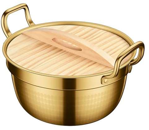 Ceramic Cooking Pot ，Small Copper Saucepans Korean Ramen Noodle Stainless Steel Stockpot 1L/1.5L/2.2L Small Everyday Pan Pots