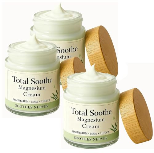 Total Relief Magnesium Cream, Nerve Relief Magnesium Cream, Joint Repair Creams, Fast-Absorbing, Non-Greasy Joint Relief for Everyday Joint & Muscle Comfort (3 pcs)