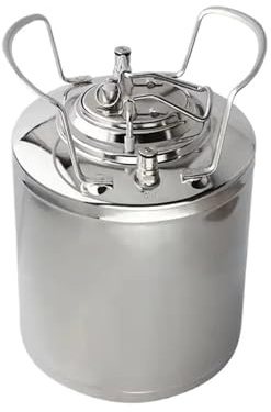 1 fusto di birra, fusto pressurizzato con chiusura a sfera, barile in acciaio inossidabile da 10 l (2,5 galloni) for la produzione di birra in casa