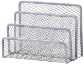 Briefhalter Schreibtisch Briefständer Briefablage Briefsortierer Organizer mit 3 Fächern Schreibtisch Organizer Mesh Metall für Briefumschlägen, Zeitungen, Schule und Büro
