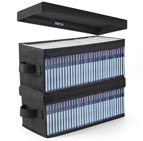 UENTIP 64 CDs in Standard-Jewelcases, 128 CDs in Slimcases und 350 Discs in CD-Hüllen (2er-Pack)