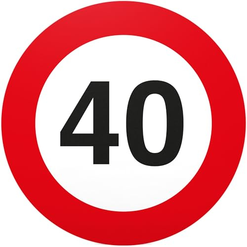 DankeDir! 40. Geburtstag Geschenk Schild 20 x 20 cm Geschenkidee Geburtstagsgeschenk runder Geburtstag 40er - Geburtstagsfeier Kleine süße Überraschung das Geburtstagskind