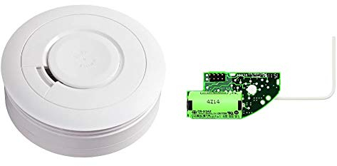 Ei Electronics Ei650W 10-Jahres-Rauchmelder, 1 Stück + 10-Jahres-Funkmodul mit erweiterten Funktionen für Rauchwarnmelder Serie, eigene Lithiumbatterie, grün, Ei600MRF