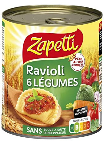 ZAPETTI - Ravioli Aux Légumes 800G - Lot De 4 - Offre Special