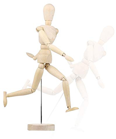 30,5 cm große Künstlerpuppe aus Holz, flexible Gelenkpuppe, Körper, menschliche Figur, bewegliches Modell, Holz, männliche Schaufensterpuppe für Zuhause, Büro, Schreibtisch, Dekoration, Skizzieren