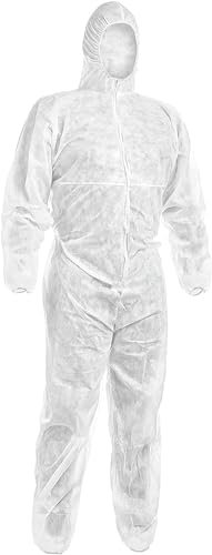 Brben Tuta Protettiva Corpo Intero Monouso Microporosa Impermeabile Protezione Tipo 5-B/6-B (XL)
