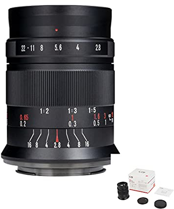 7artisans 60mm F2.8 II APS-C 1:1x Objectif d'appareil Photo sans Miroir Super Macro adapté aux appareils Photo Sony E-Mount A6500 A6300 A6100 A6000 A5100 A5000 A9 NEX-3
