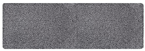Hanse Home Clean & Go Fußmatte für Innen und Außen 50x150cm - Fussmatte Schmutzfangmatte Türmatte Waschbar & Wetterfest, rutschfest für Eingangsbereich & Außenbereich – Silber Grau