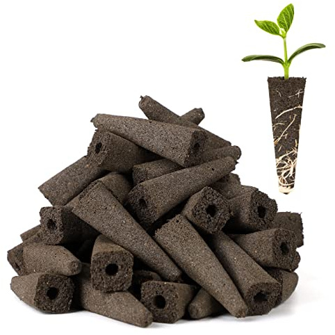 BFYDOAA Lot de 100 éponges de culture pour démarrage de graines de rechange pour système hydroponique, jardin d'intérieur