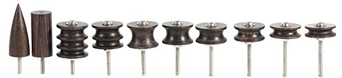 ANKROYU Holz-Leder-Brenner, Leder-Brenner, Holz-Leder-Bastel-Brenner-Set, Leder-Kunstwerk, DIY-Zubehör, Schleifglätter Für Die Endbearbeitung von Holstern, Messerscheiden(10Pcs/Set)