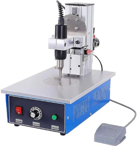 DPDZSW Saldatrice Ad Ultrasuoni per Plastica, Saldatrice a Punti Ad Ultrasuoni da 1200 W, Saldatrice Ad Ultrasuoni con Pedale Elettronico, Spessore di Saldatura: 15 Mm