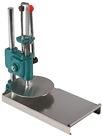 CRYBY Dough Press Machine, Manual Pizza Pastry Press Machine Pizza Dough Maker with Pulling Plate & Support Plate, Pizza Presser Dough Roller Sheeter Pizza Crust Press Plate Pizza Forming Machine