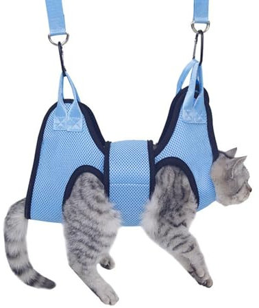 TocaFeank Hängematte zum Krallenschneiden für Hunde,Hängematte für die Hundepflege - Hundepflege-Sling,Atmungsaktive Katzen-Rückhaltetasche, Hängematte, bequemer, sicherer Hundepflegegurt mit