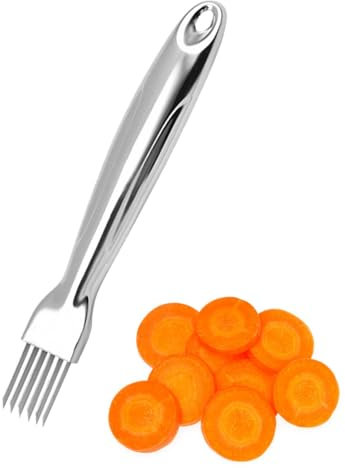 Affettatrice cipolle, trituratore di cipolle verdi tritate | Utensile da cucina, posate a fette di cipolla, tagliaverdure multifunzionale