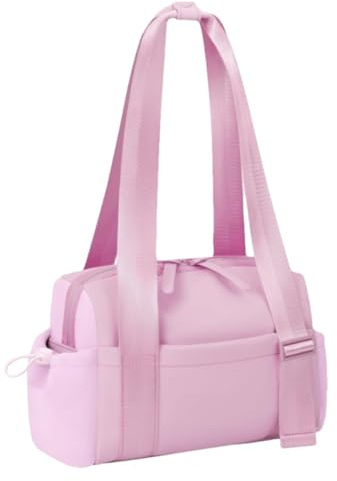 Sports Duffelväska, Fitness Tote Bag, Weekend Getaway Bag, Womens Travel Bag, Easy Carry Gym, Functional Gym Tote, Stylish Sports Bag for Gym Shopping Outdoor Activities, Rosenröd, riferimento