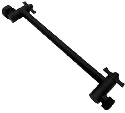 Verstellbare Duschstange, Duschstange, Wandmontage, Duschkopfstange for Badezimmer, Handbrause-Set, universell passend for Zuhause, Hotel, Apartment, rostbeständig, leichtgängiges Design(Black)