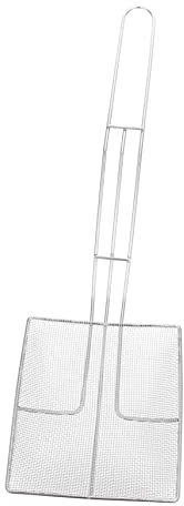 LABRIMP Cuchara Coladora Cuadrada De Acero Inoxidable Para Freír y Cocinar, Utensilio Práctico Resistente Diseño Reforzado, Apta Para Uso Doméstico y Profesional, Almacenamiento Fácil