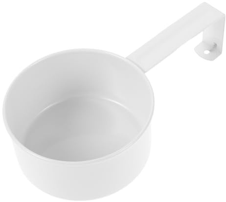 EPIGEIST Cuchara medidora de metal para detergente en polvo y comida para mascotas, cuchara medidora versátil duradera con dispositivo de suspensión para contenedores de detergente y cereales, cuchara