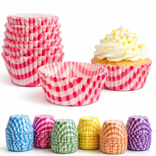 Pirottini in Carta da Forno per Muffin CupCake Colorati - Tazze di Carta| Catering| Dessert|Feste (125, 7 DIAMETRO)