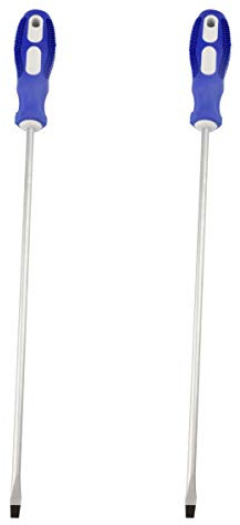 Nxtop Tournevis de 30,5 cm de long manche à tête plate 6 mm tournevis magnétique (2 paquets de tournevis à lame plate de 30,5 cm)