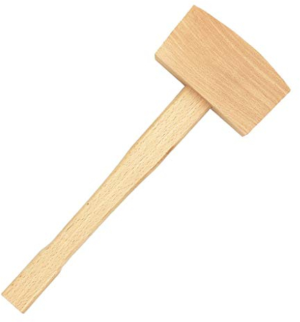 Tubayia - Martello da falegname in legno massiccio di faggio (100 mm)