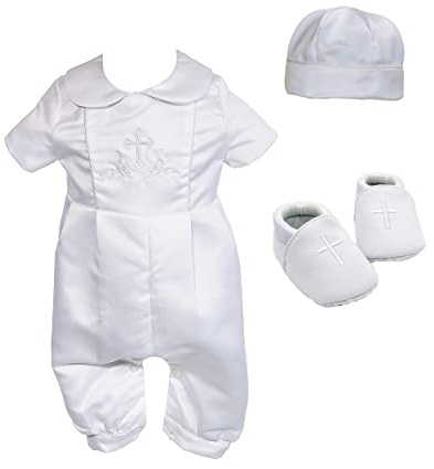 Cinda pojkar vit satin dupleksdräkt set